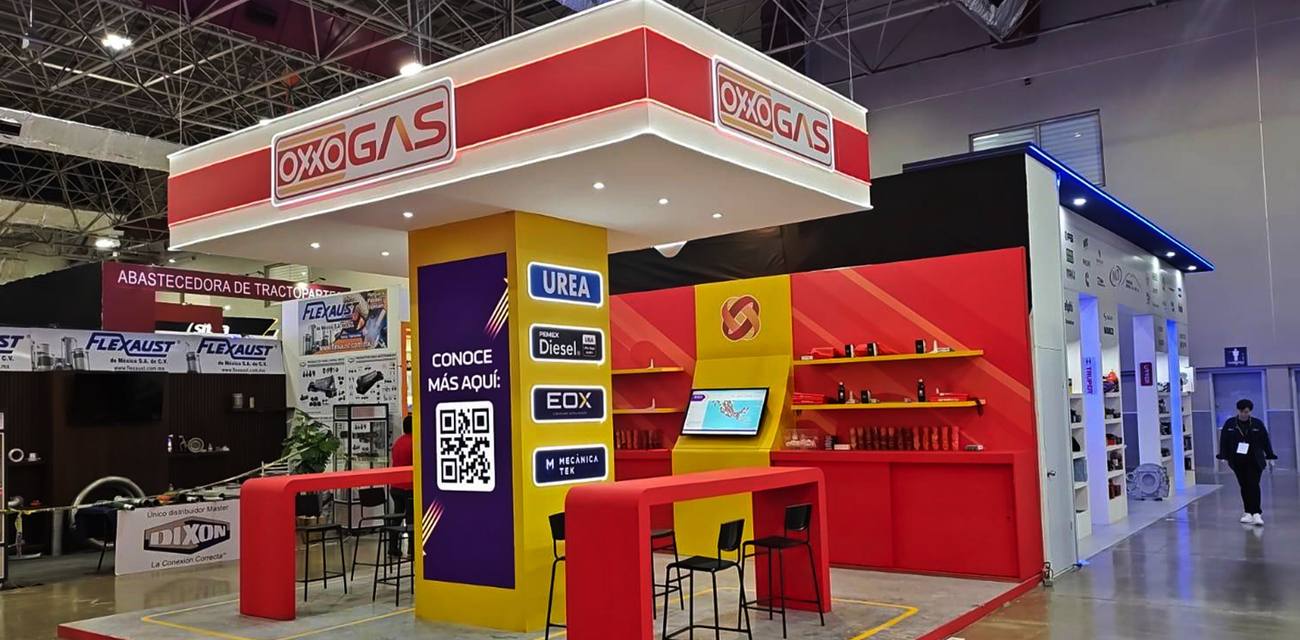 Stand de OXXO Gas en exposición